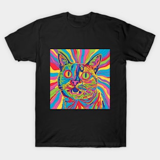 Psychedelic Cat T-Shirt